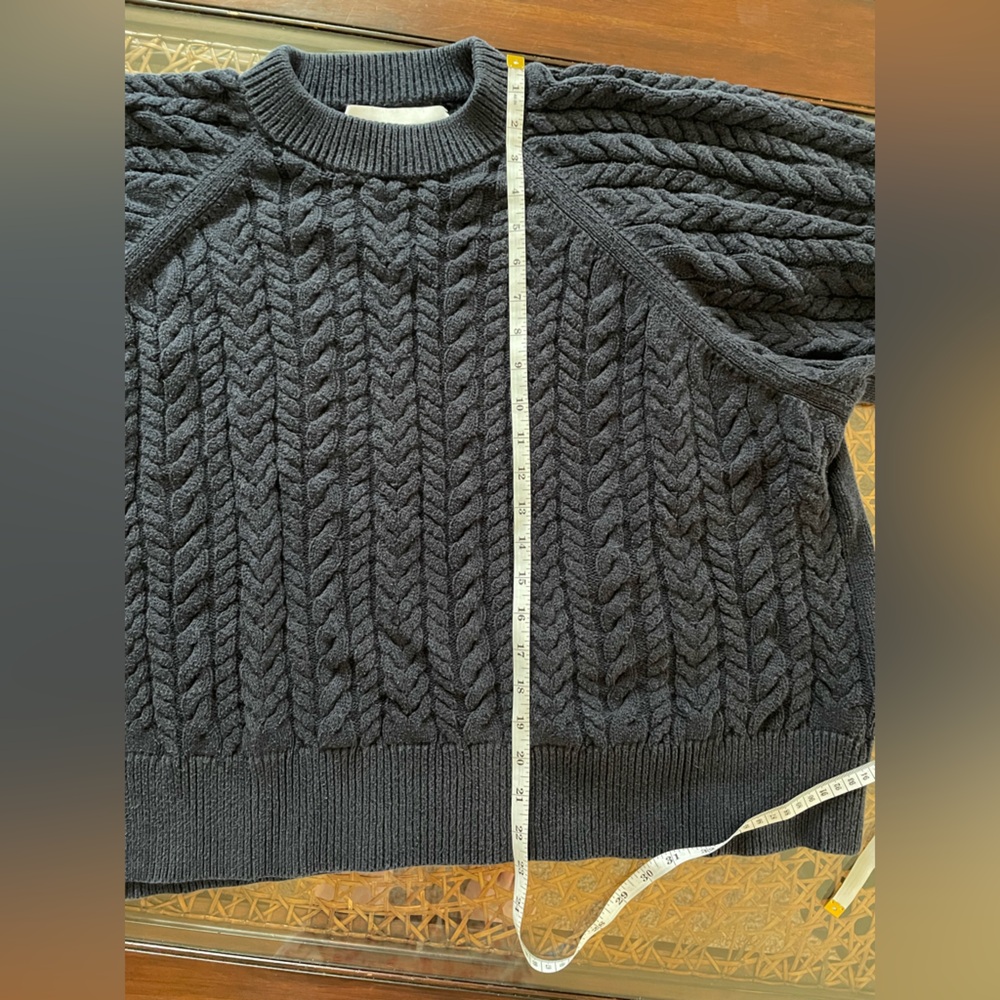 I Love Mr Mittens Navy Cable Knit Sweater - Picture 4 of 6